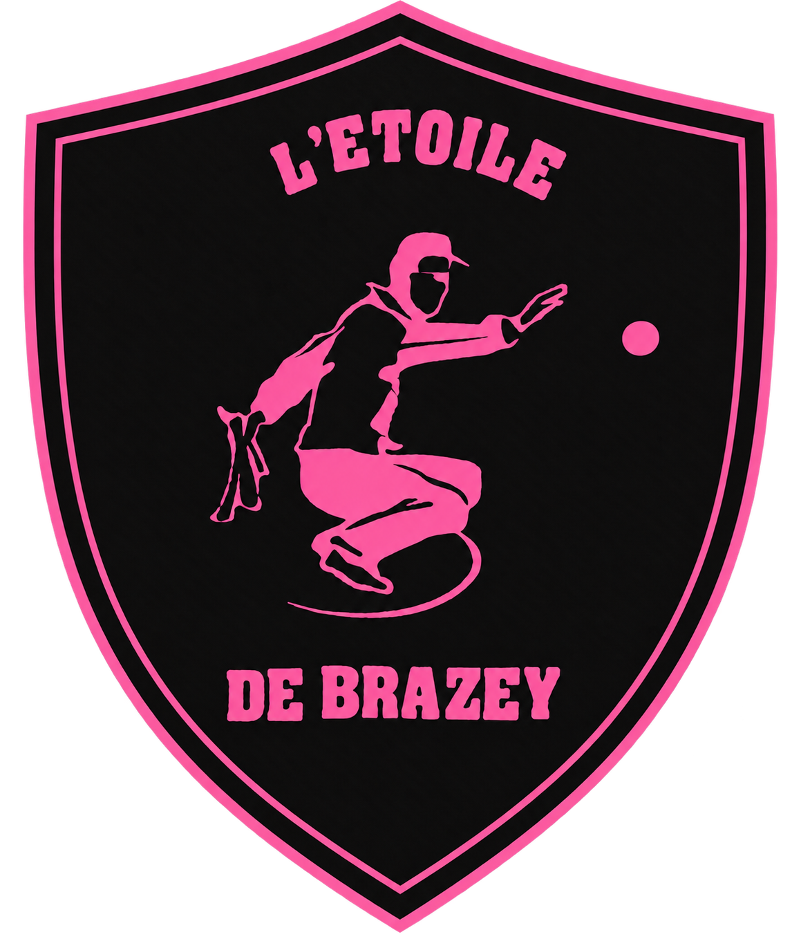 Écusson rose de L'Étoile de Brazey