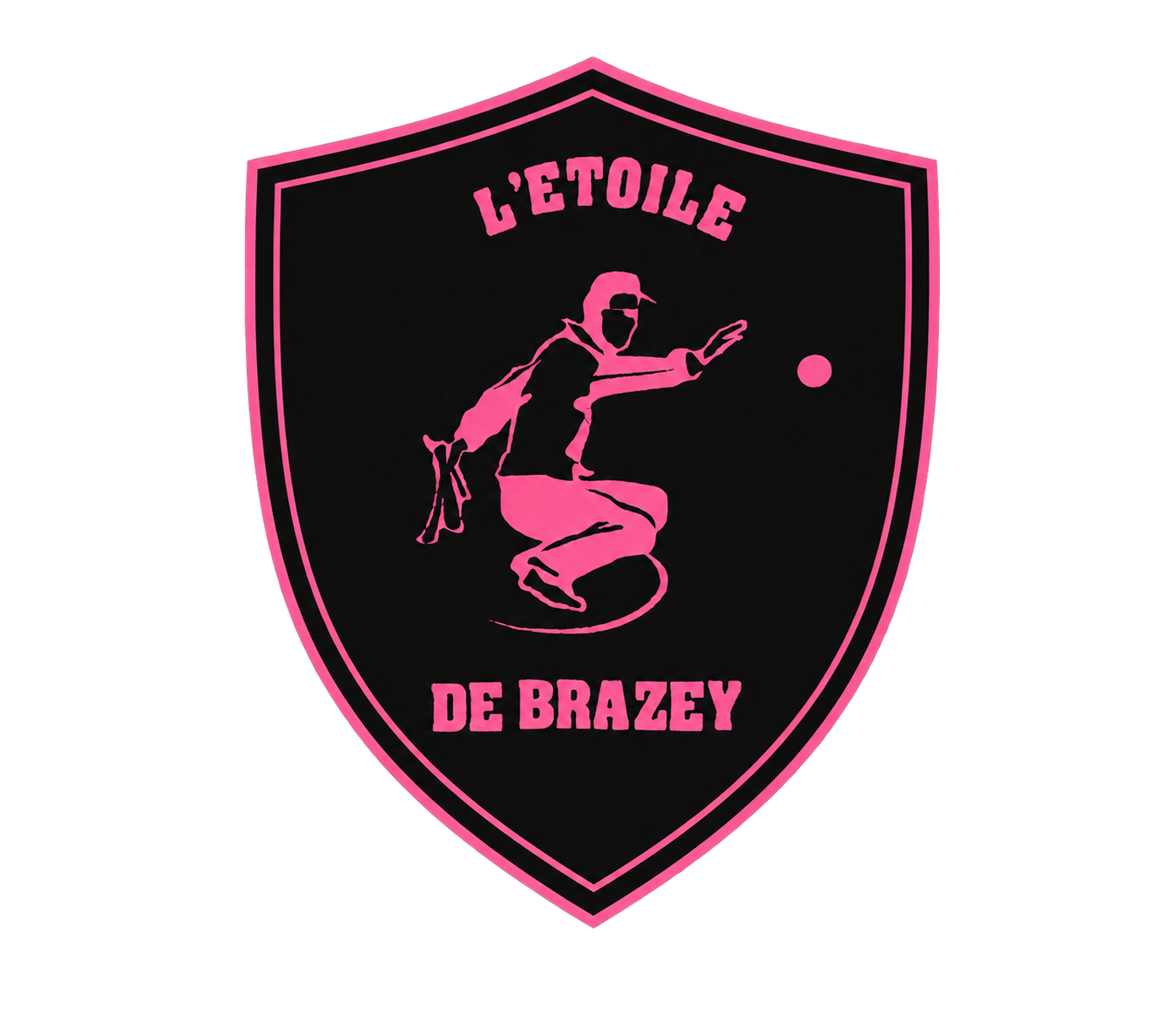 Écusson rose de L'Étoile de Brazey